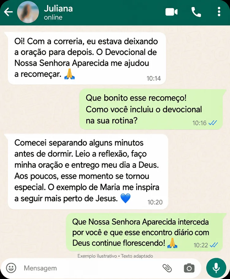 Depoimento de cliente satisfeita