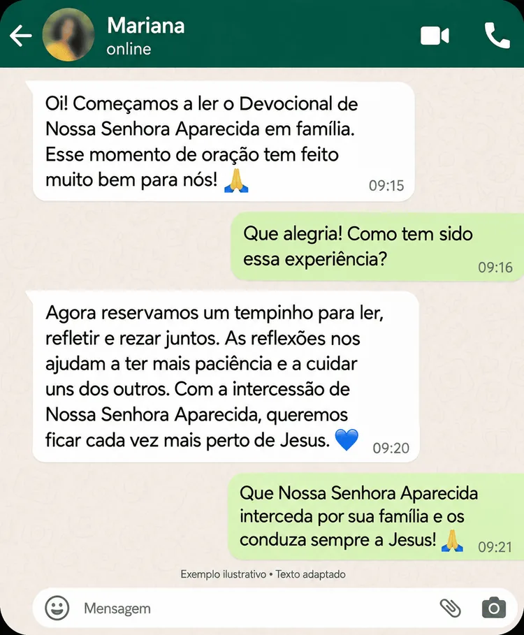 Depoimento de cliente satisfeita